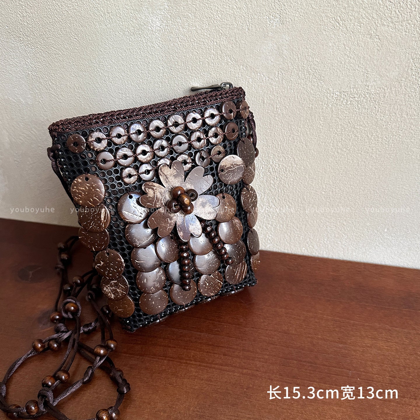 Bohemian Ethnic Style Coconut Shell Bag Women's Hand-Woven Mini Special-Interest Design Coin Purse