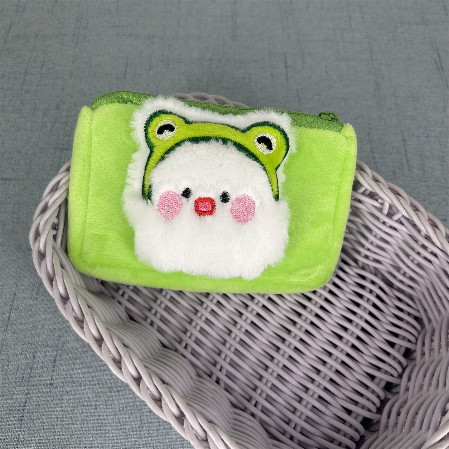 Women's Wallet Cute Plush Little Bear Cartoon Coin Purse, Daily Matching Storage Small Bag, Hanging Design