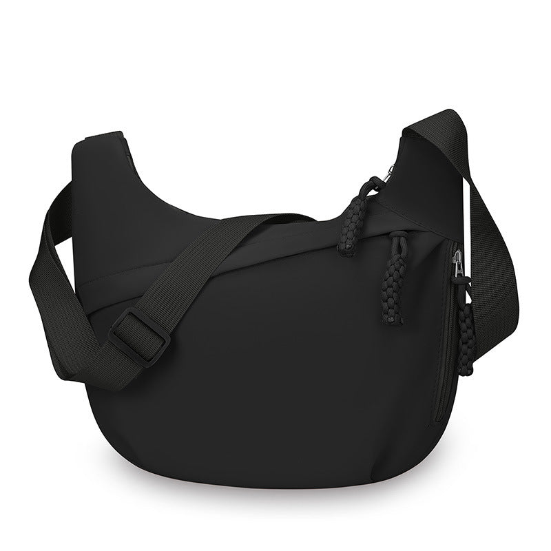 New Nylon Casual Crossbody Bag Unisex Waterproof Shoulder Bag Zipper Design Adjustable Shoulder Strap