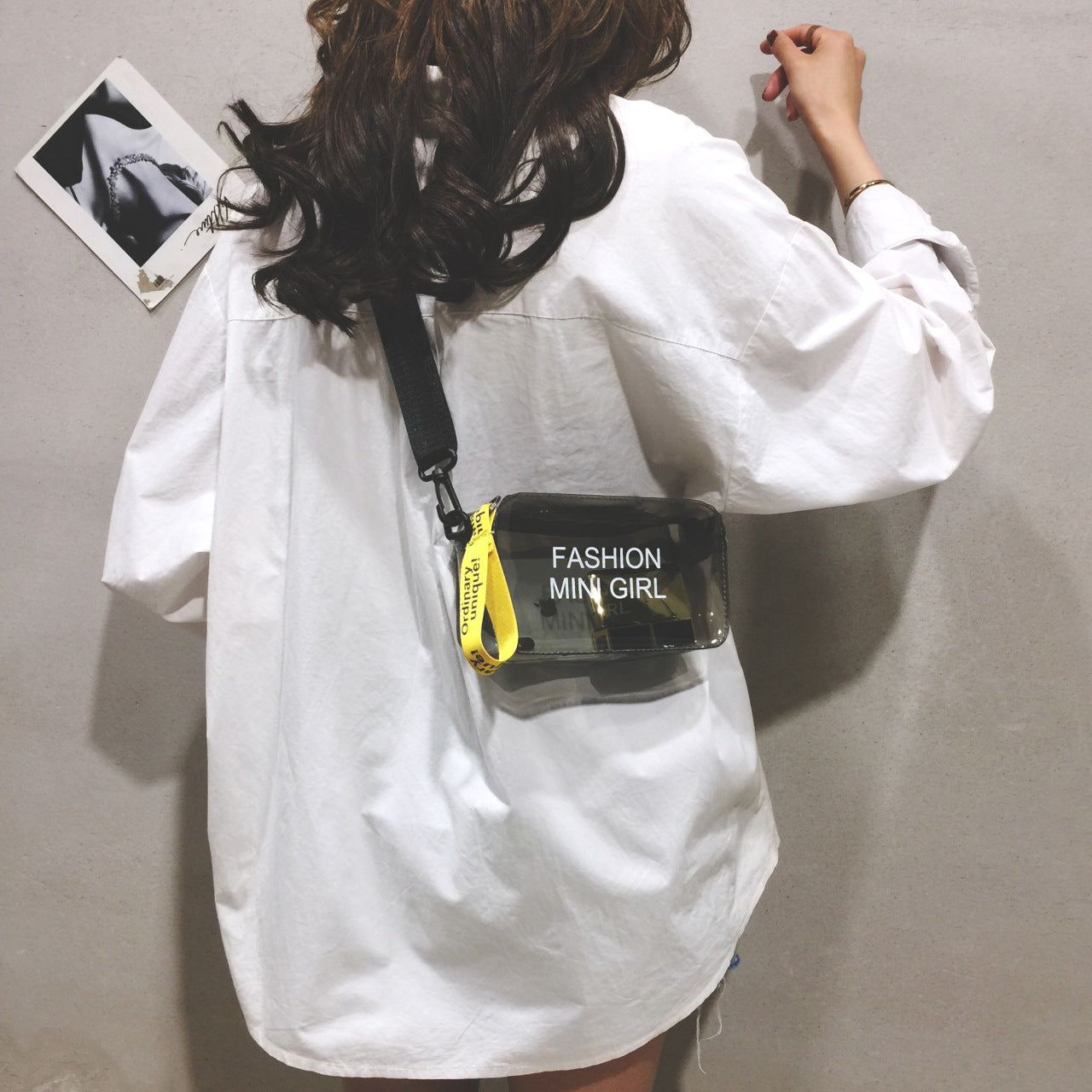 Transparent Fashion Mini Crossbody Bag with Adjustable Shoulder Strap Everyday Joker Trendy Item