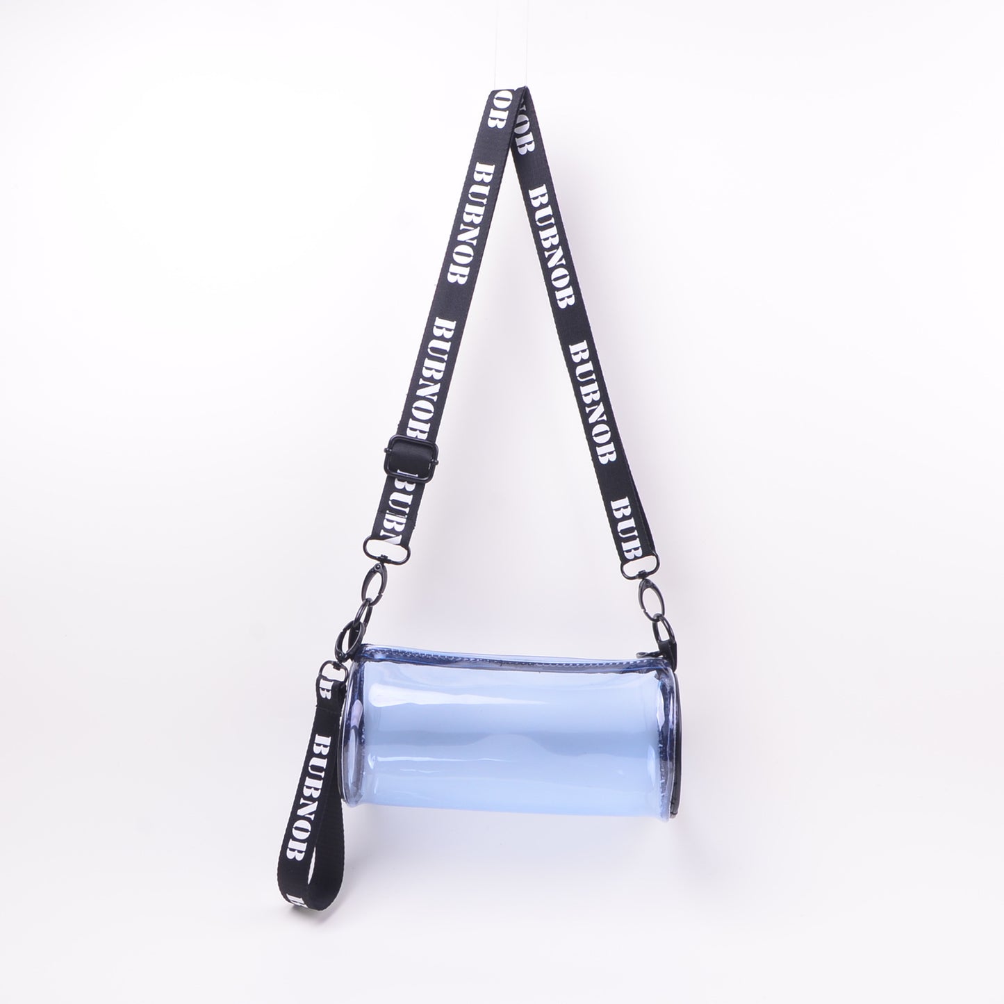 Transparent Cylinder Crossbody Bag 2024 New Fashion Clear Makeup Pouch for Daily Use and Travel
