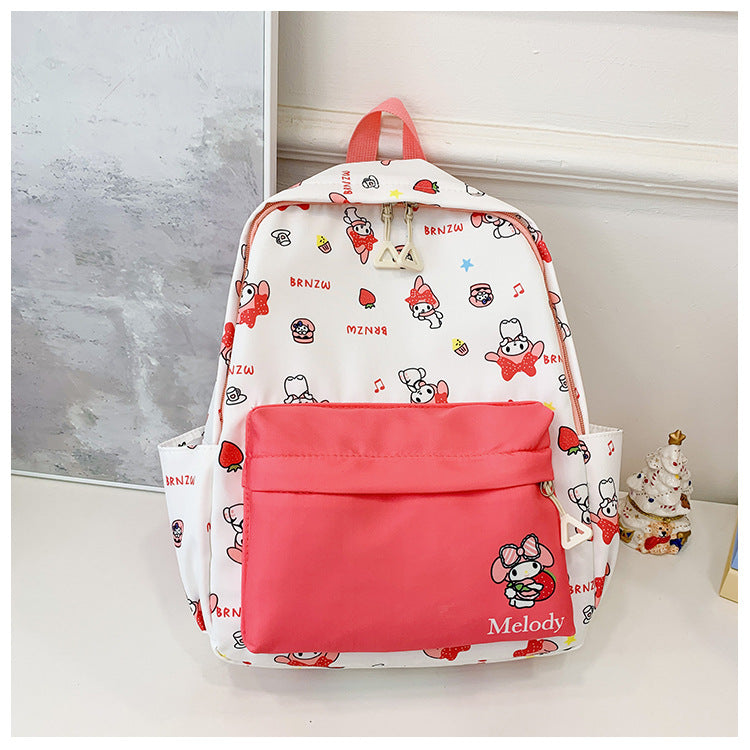 New Children's Schoolbag Kindergarten Cartoon Printed Clow M Backpack Cute Casual All-Match Backpack
