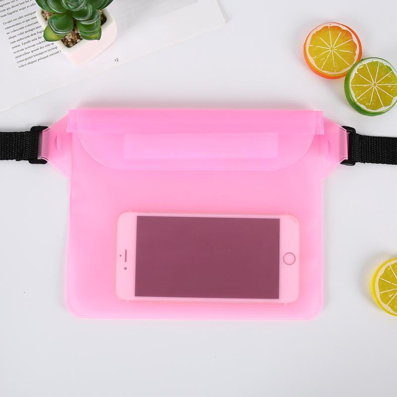 Waterproof PVC Waist Phone Bag for Outdoor Activities, Swimming, Hiking, and Beach Use