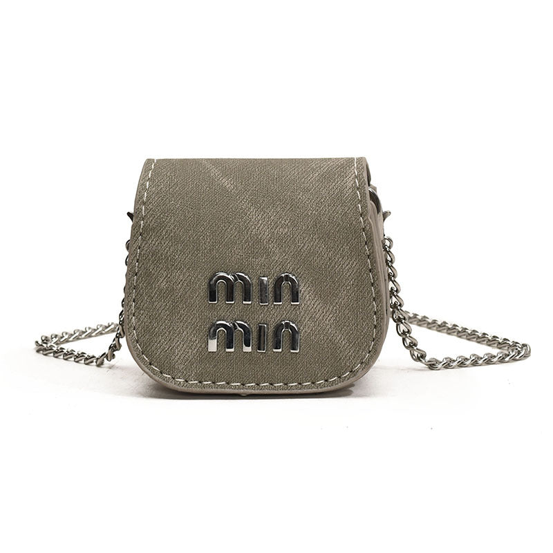 Mini Children Pouch All-Match Chic Chanel-Style Princess Chain Crossbody Change Earphone Bag Girls' Single-Shoulder Bag Tide