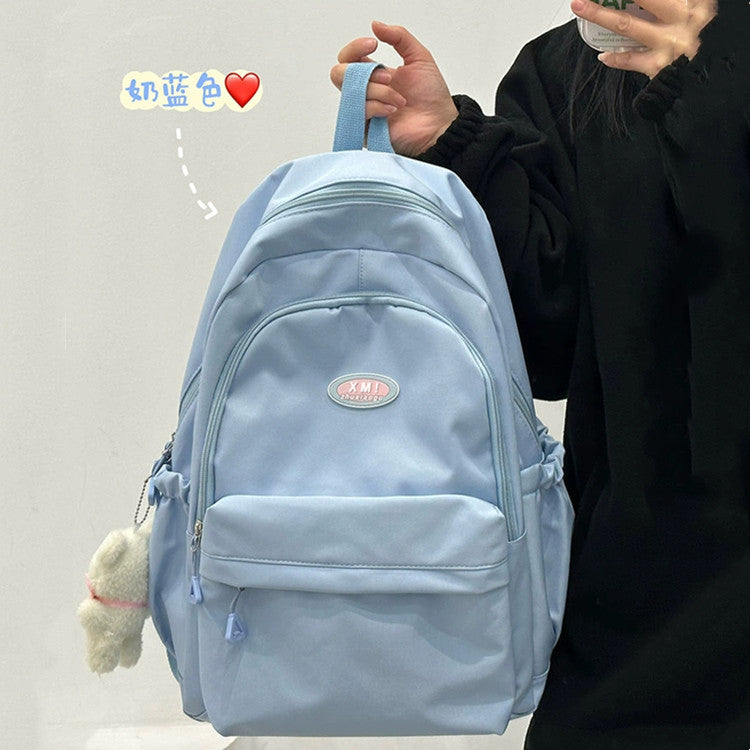 Schoolbag Female Japanese High School Student Backpack Middle School Student Youth Sense Waterproof and Hard-Wearing Backpack