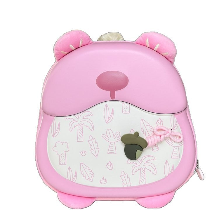 Cute Bear-Shaped Kids Backpack with Large Capacity and Lightweight Design for Preschool and Primary School