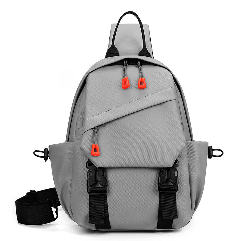 Sports Chest Bag Men's Trendy Wild Casual Shoulder Chest Bag Nylon Cloth Large Capacity Crossbody Backpack