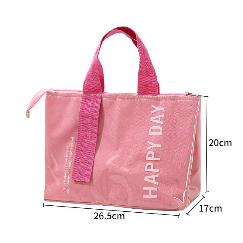 Insulated Bag Lunch Box Handbag Lunch Box Bag Thickened Waterproof Aluminum Foil Lunch Box Bag for Students to Bring Meals at Work