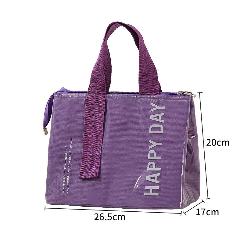 Insulated Bag Lunch Box Handbag Lunch Box Bag Thickened Waterproof Aluminum Foil Lunch Box Bag for Students to Bring Meals at Work