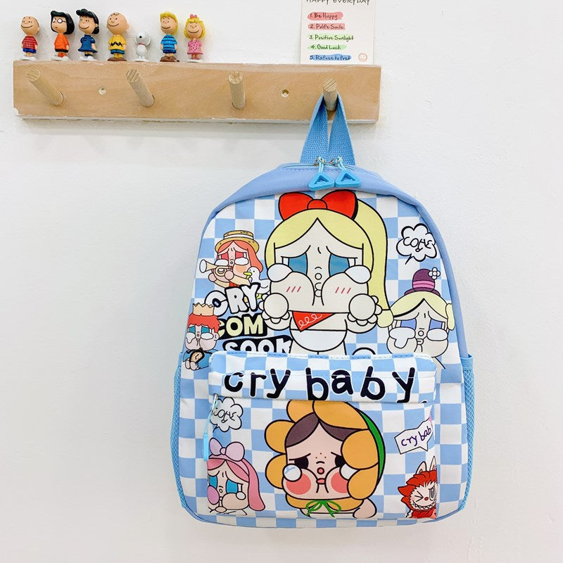 Cartoon Creative Crying Baby Children's Schoolbag Backpack Large Capacity Lightweight Primary School Student Kindergarten Backpack