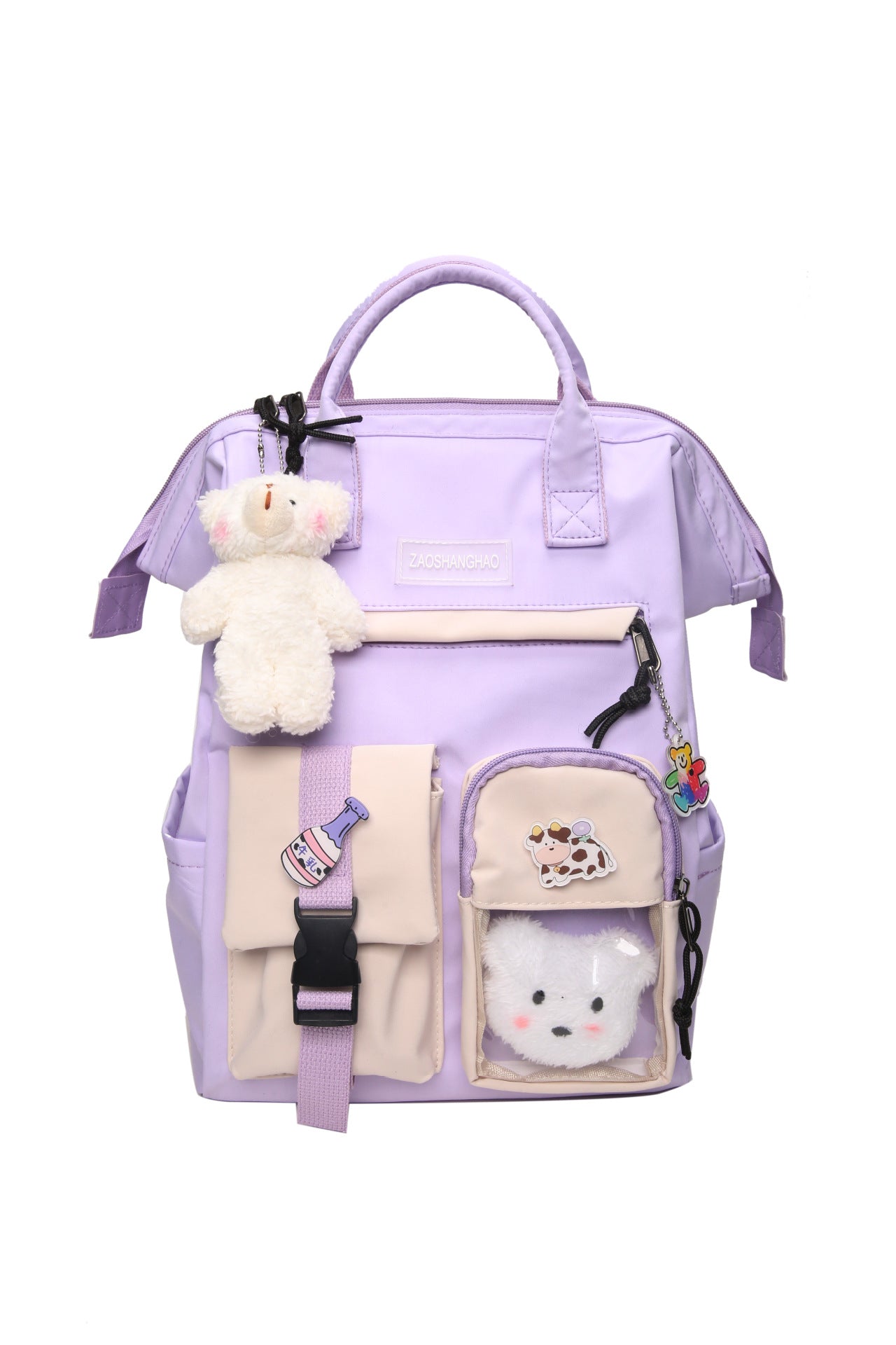Cute Korean Style Large Capacity Backpack Schoolgirl's Schoolbag University Style Fresh Sweet Everyday Joker