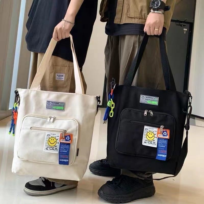 Shoulder Messenger Bag Couple Backpack Student Class Schoolbag Simple and Elegant Large-Capacity Backpack