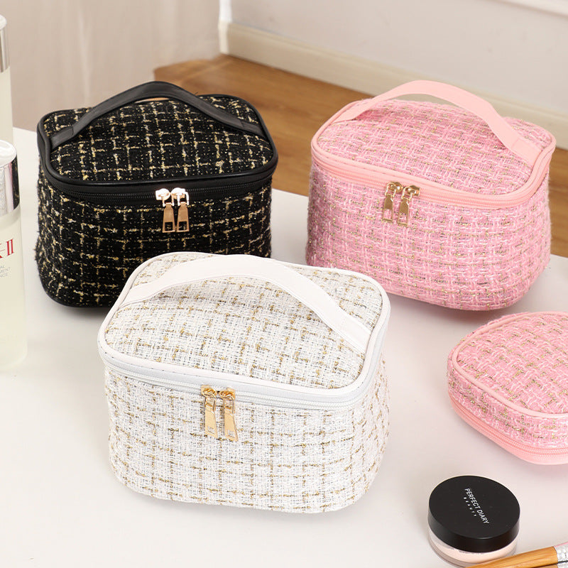 Women's Portable Large Capacity Cosmetic Bag Travel Toiletry Storage Artifact Simple Fashion Good-looking Multifunction Storage Bag