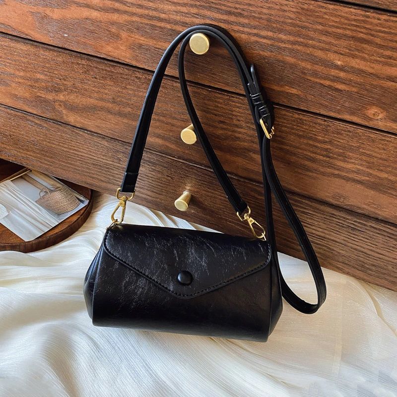 New Shoulder Bag Temperament Wild Messenger Bag Casual Simple Commute Soft Leather File Holder Bag for Women