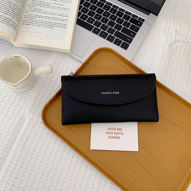 Elegant Long Wallet for Women with High Capacity, PU Leather Design, Anti-Theft & Lightweight, Perfect for Daily Use
