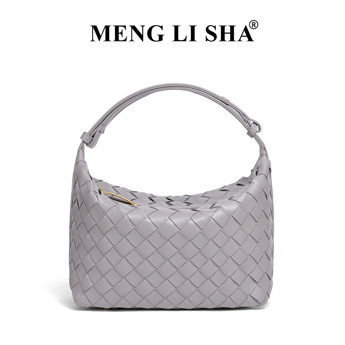 European and American New Suede Advanced Texture Woven Portable Lunch Bag Women's Fashion Simple Shoulder Crossbody Lunch Box Bag