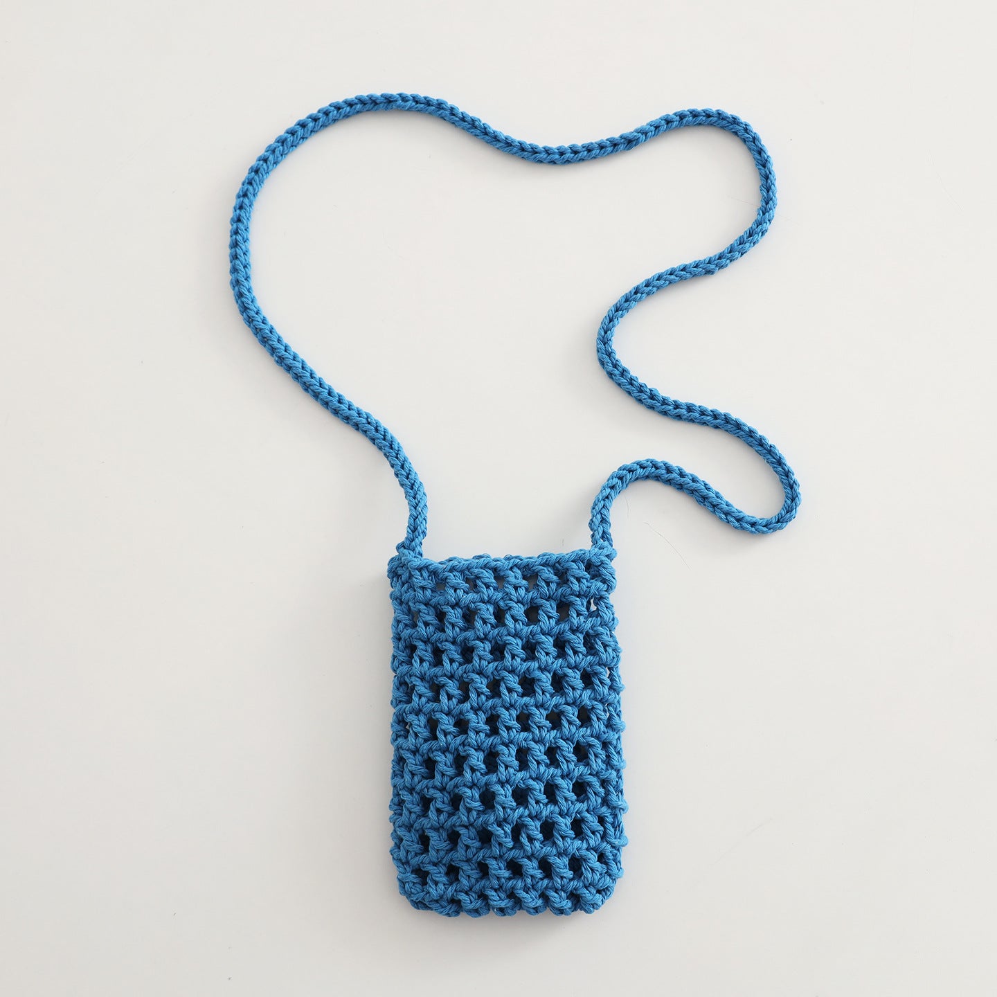 Handmade Crochet Crossbody Phone Bag with Hollow Design for Casual Everyday Use