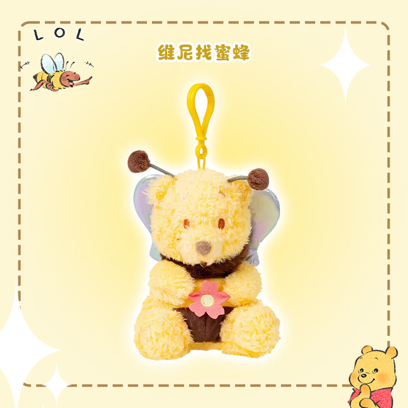 Girls Crossbody Bag Strawberry Bear Plush Head-Shaped Satchel Cute Animal Shape