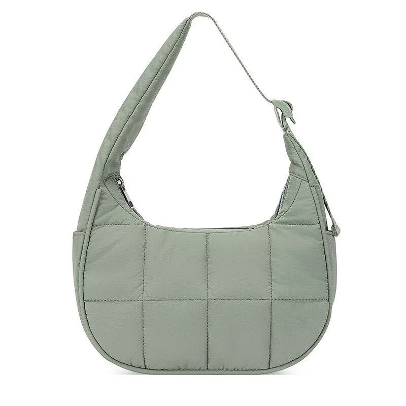 Nylon Shoulder Handbag Women's New Cotton Clothing down Underarm Bag Diamond Crossbody Bag