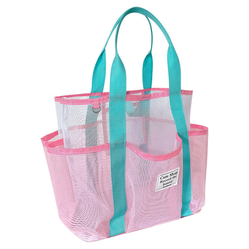 Hollow Swim Bag Large Capacity Beach Bag Girls Storage Beach Beach Bag Foldable Shopping Bag