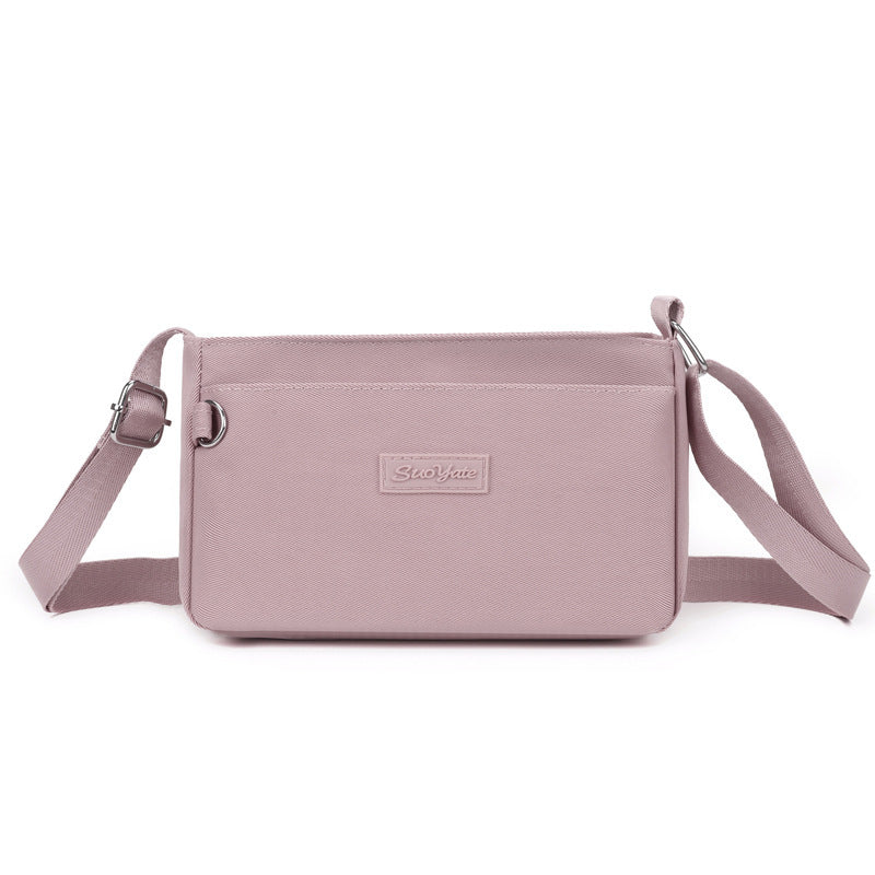 New Nylon Crossbody Bag for Women, Fashionable Horizontal Shoulder Bag with Zipper Closure and Multiple Inner Pockets
