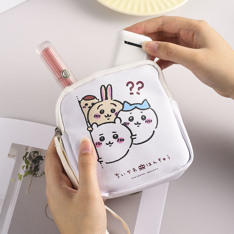Cute Cartoon Card Wow Physiological Period Sanitary Pads Monthly Package Small Bag Student Portable Portable Sanitary Napkin Storage Bag for Women