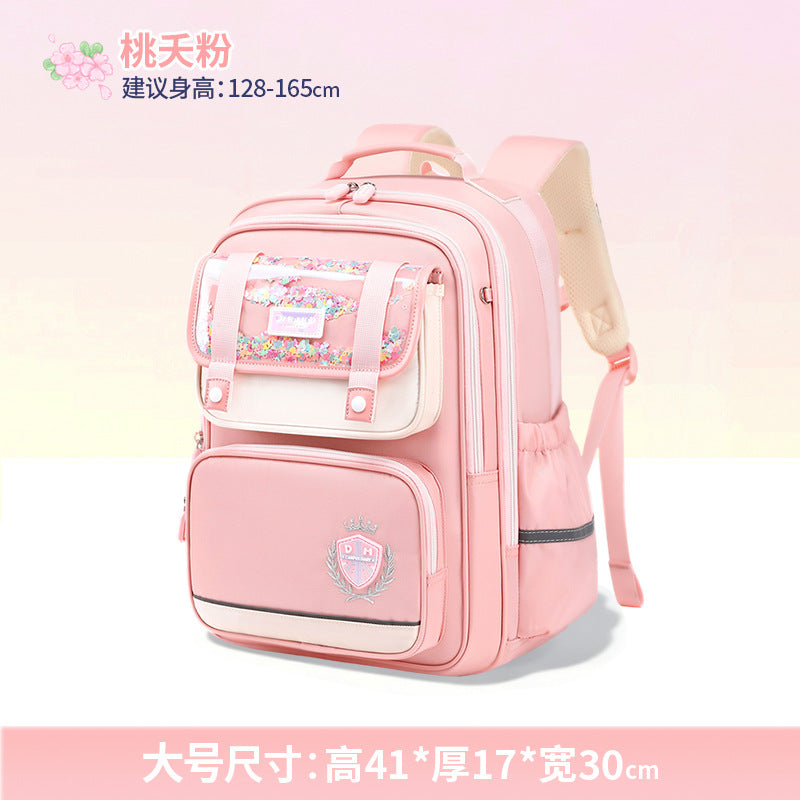 2026 New Kids Backpack for Grades 1-6, Lightweight & Ergonomic Design with Large Capacity, Breathable and Waterproof Oxford Fabric, British Style School Bag with Pencil Case and Study Bag Set