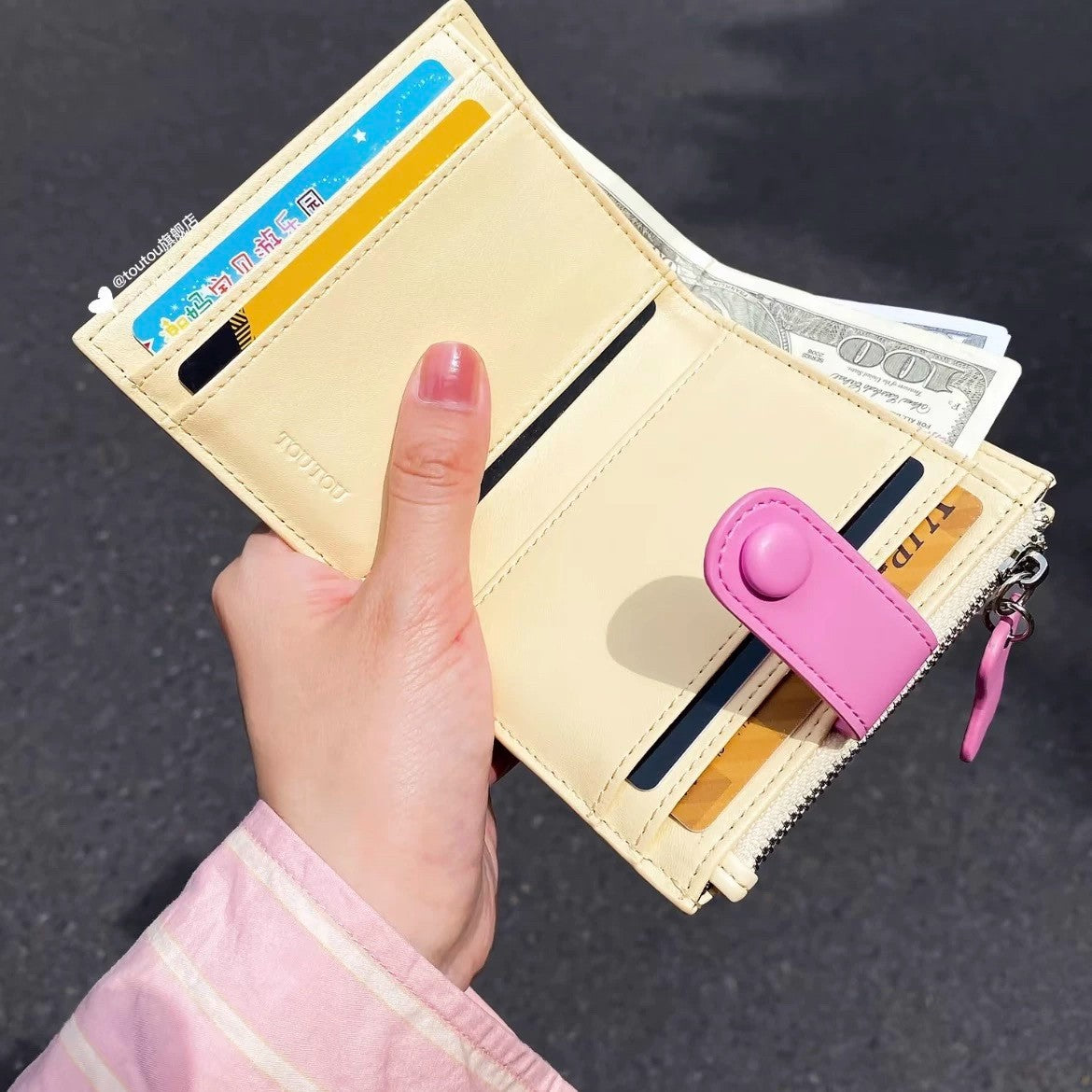Cute Dachshund Card Holder with Embroidery Design, Waterproof PU Wallet for Women, Fashionable Daily Use