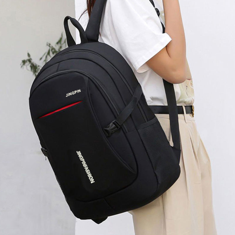 Fashionable Nylon Backpack for Women, Large Capacity with Multiple Pockets and Durable Design for Daily Use