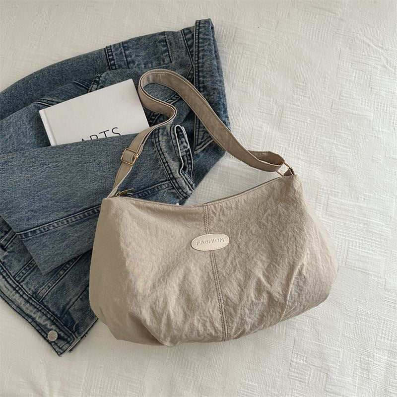 Stylish Crossbody Bag for Women with Cute Pendant, Large Capacity Casual Shoulder Bag for Daily Use and School