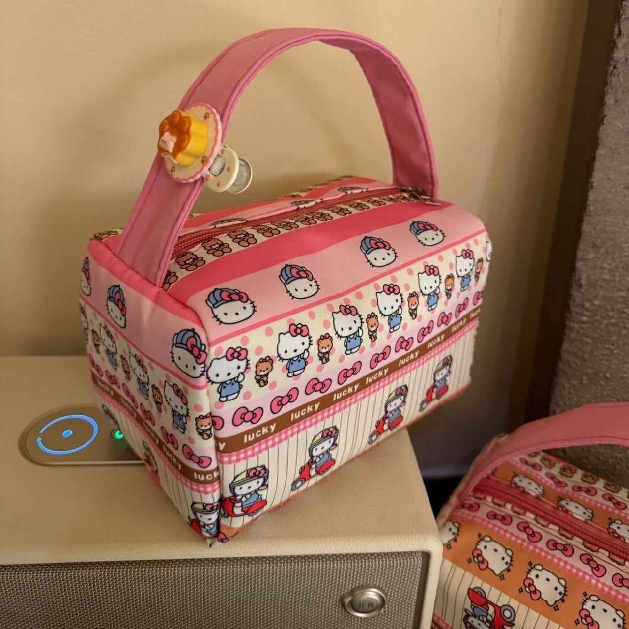 New Kitty Cosmetic Bag Wash Portable Liner Storage Coin Purse Cute Student Bag