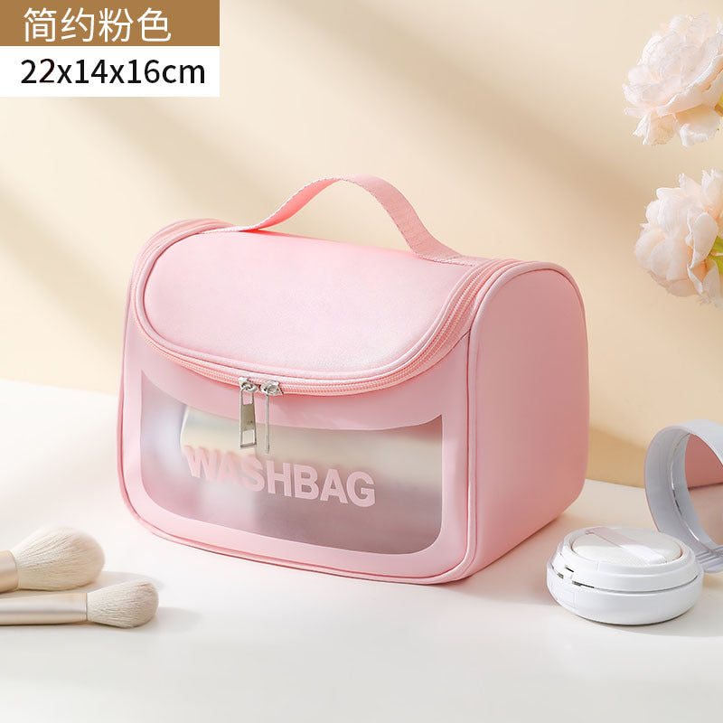 Portable Portable Large Capacity Waterproof Women's Cosmetic Bag Travel Toiletry Bag
