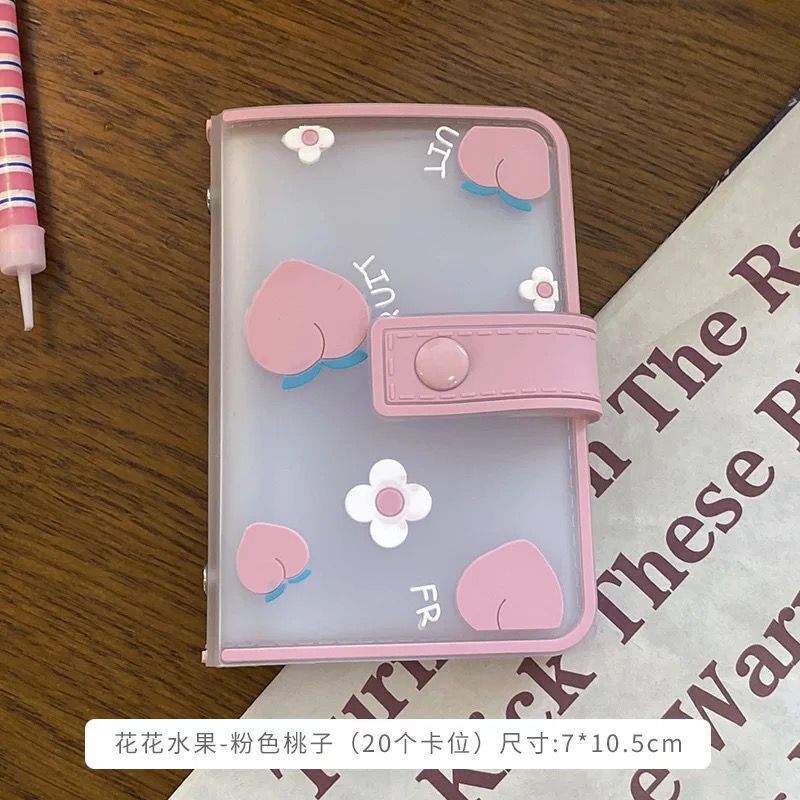Women's Wallet Transparent Cute Cartoon Animal Card Holder Ultra-Thin Multi-Card-Slot Student Daily Anti-Degaussing Storage Card Holder