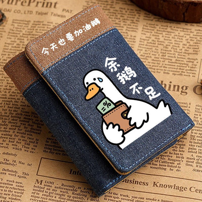 Women's Wallet Multiple Card Slots Design Waterproof Lightweight Everyday Joker Student Wallet Cute Japanese Style Style