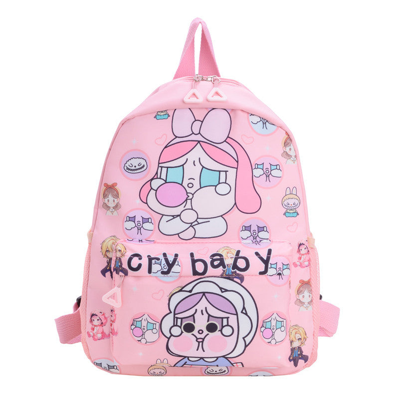 Cartoon Creative Crying Baby Children's Schoolbag Backpack Large Capacity Lightweight Primary School Student Kindergarten Backpack
