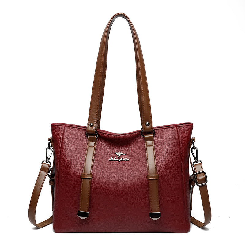 Hot Selling Tote Bag for Women New Soft Leather Fashion All-Match Texture Large Capacity Shoulder Bag