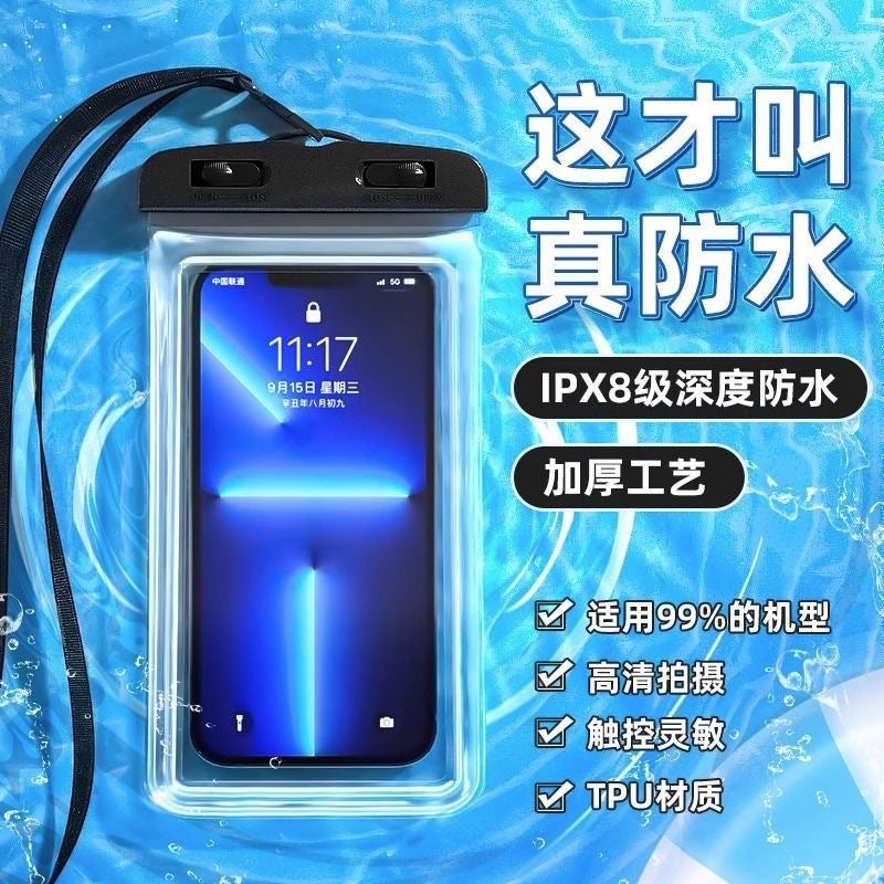 iPhone Waterproof Case with Touch Screen, IPX8 Rating for Swimming, Diving, Beach, and Outdoor Activities