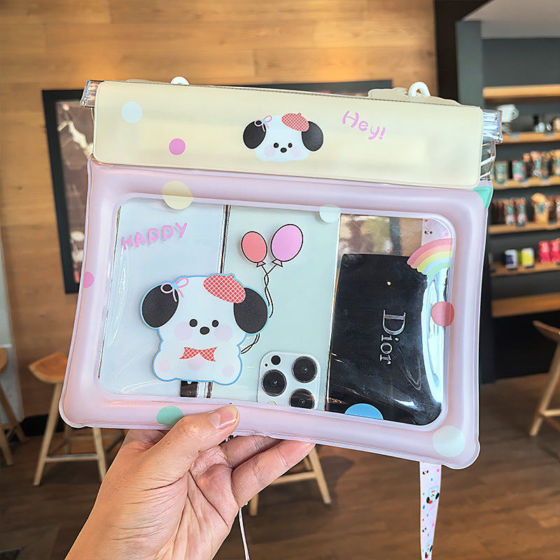 Cute Touch Screen Waterproof Mobile Phone Bag Swimming and Playing Water Essential Multiple Seal Design Adjustable Crossbody Rope