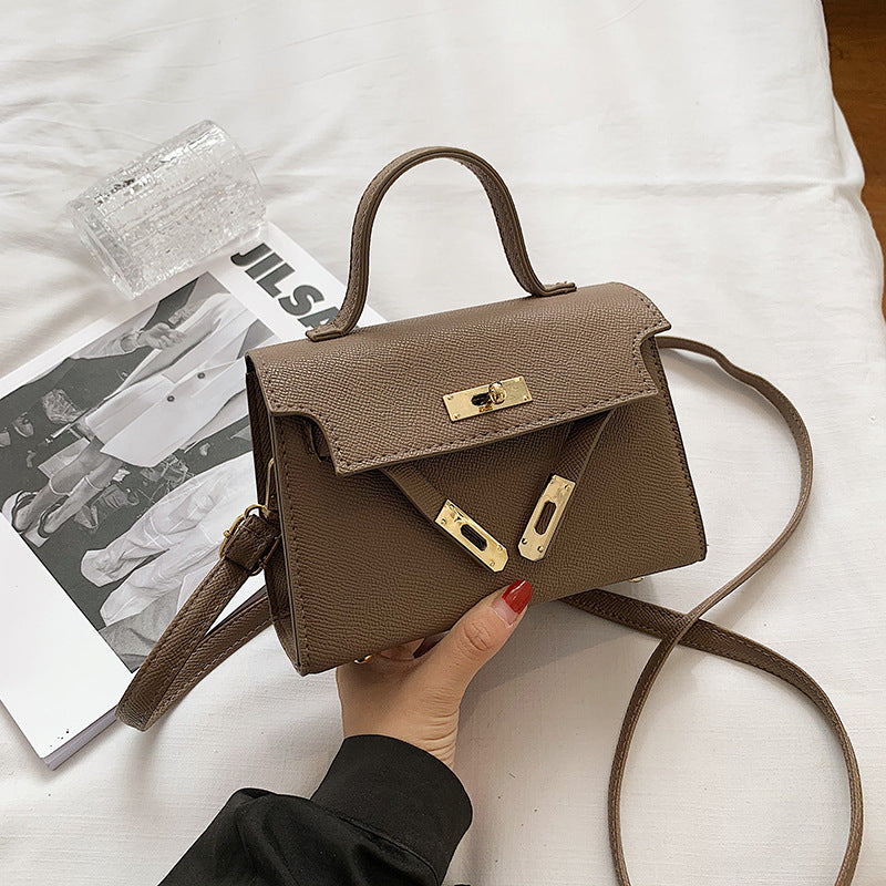 Handbag for Women Spring and Autumn New Twist Lock Fashion Trends Trendy Crossbody Bag