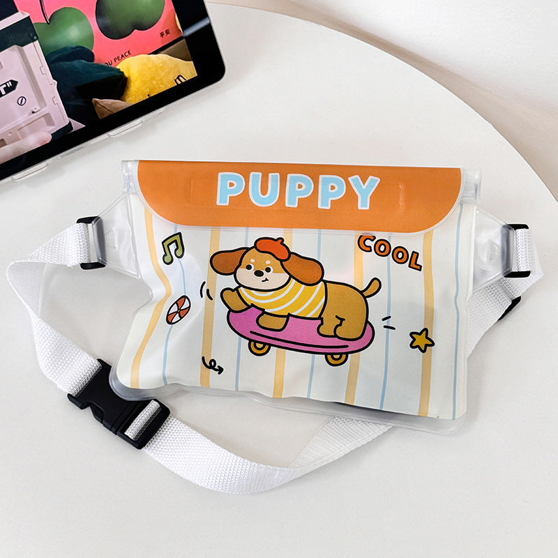 Cute Cartoon Waterproof Phone Pouch with Floating Design for Swimming, Hiking, and Outdoor Adventures