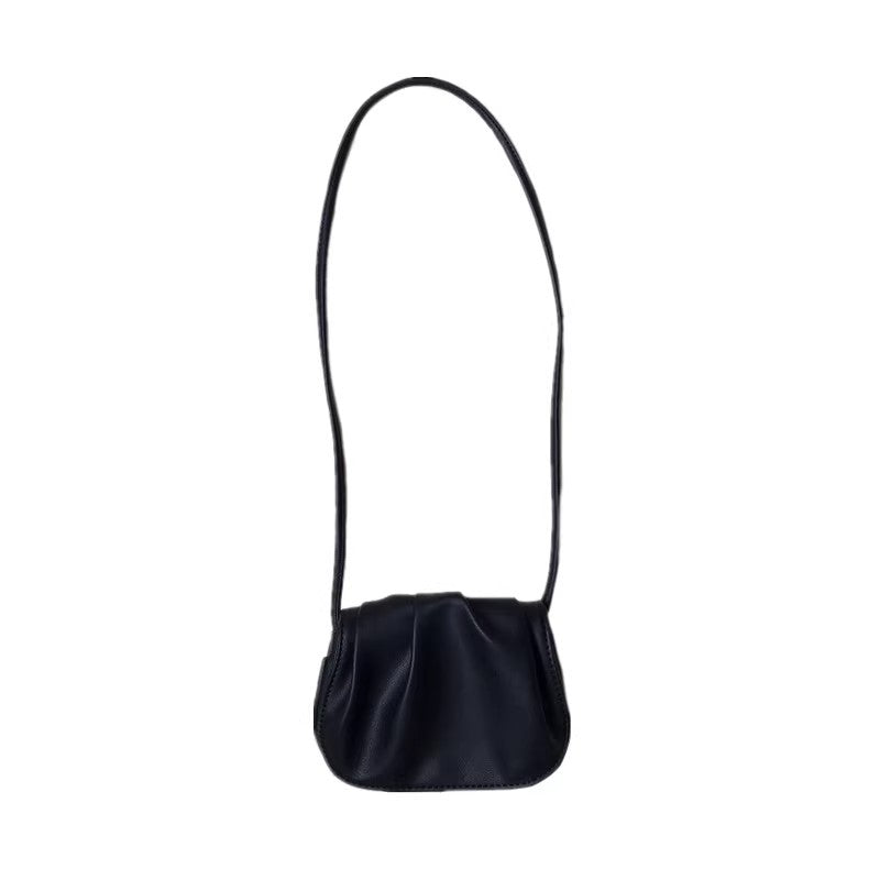 2025 Trendy Pleated Crossbody Bag for Women, Fashionable Small Square Shoulder Bag with Magnetic Closure and Inner Pockets