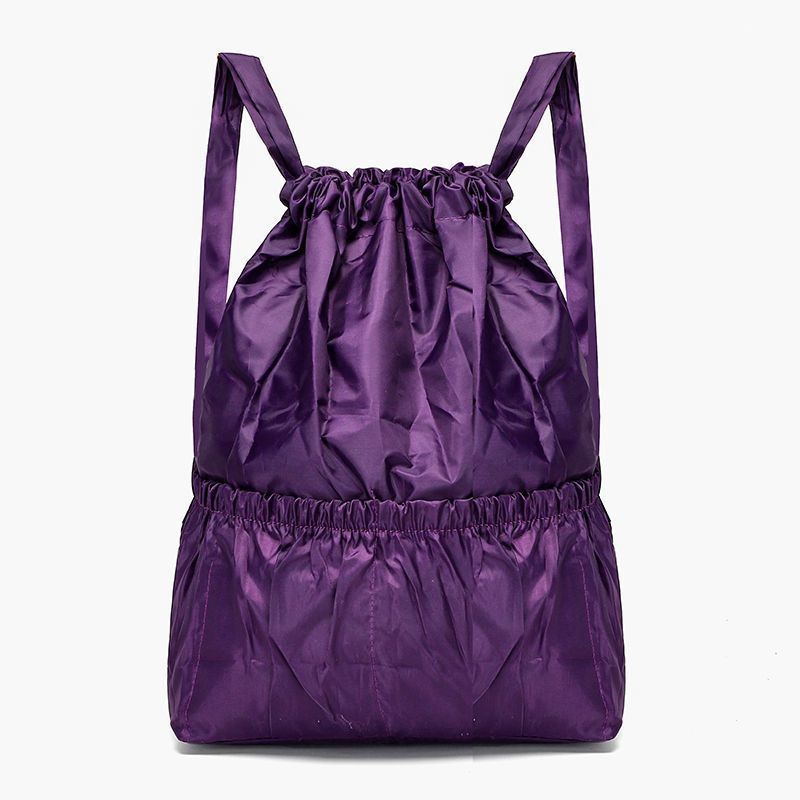 Women's Drawstring Backpack Women's Lightweight Waterproof Multi-Pocket Daily Travel Backpack