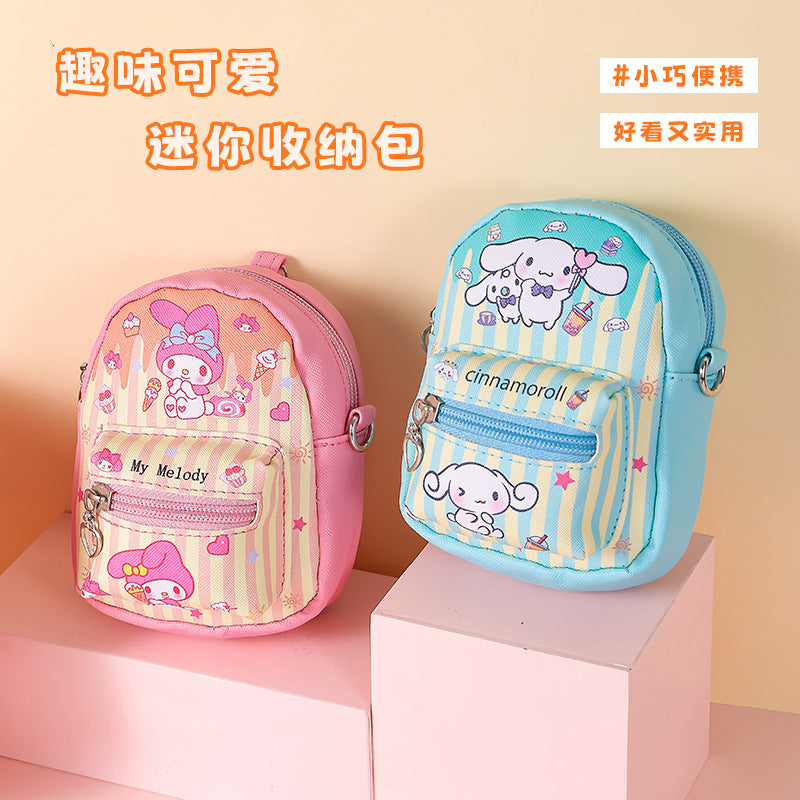 Coin Purse Ins Style Cute Girl Heart Student Minimalist Creative Zipper Small Bag Carry-on One-Shoulder Crossboby Bag