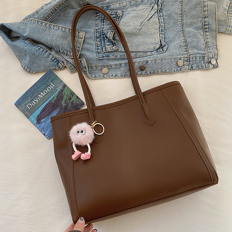 Tote Bag Women's Commuter Texture New Versatile Korean Style Shoulder Underarm Temperament Handbag