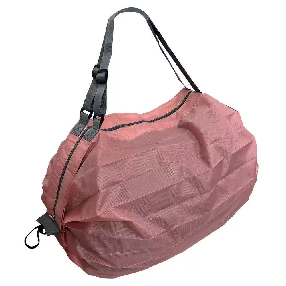 Foldable Supermarket Shopping Bag Women's Travel Sling Bag Portable Large Eco-friendly Shopping Handbag