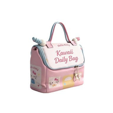 Cartoon Small House Cosmetic Bag Dopamine Color Matching Large Capacity Partition Storage Travel Portable Storage Fashion