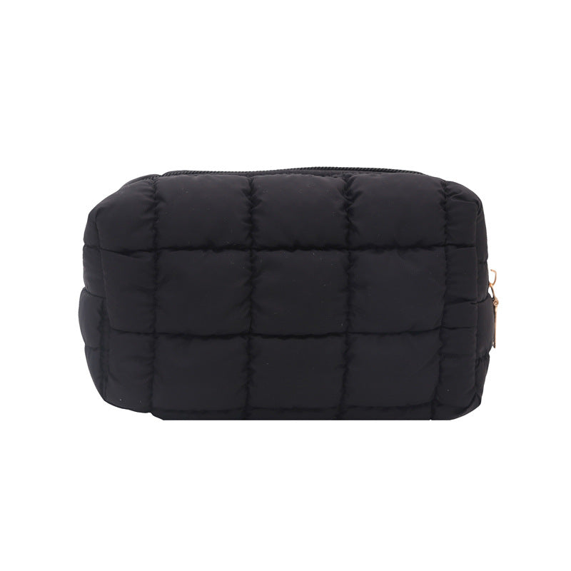 Fashion Simple Cosmetic Bag Women's New Korean Style Casual Western Style Versatile Pleated Clutch