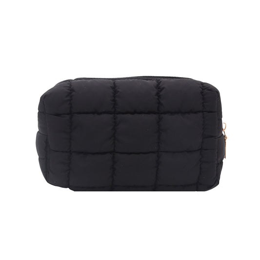 Fashion Simple Cosmetic Bag Women's New Korean Style Casual Western Style Versatile Pleated Clutch