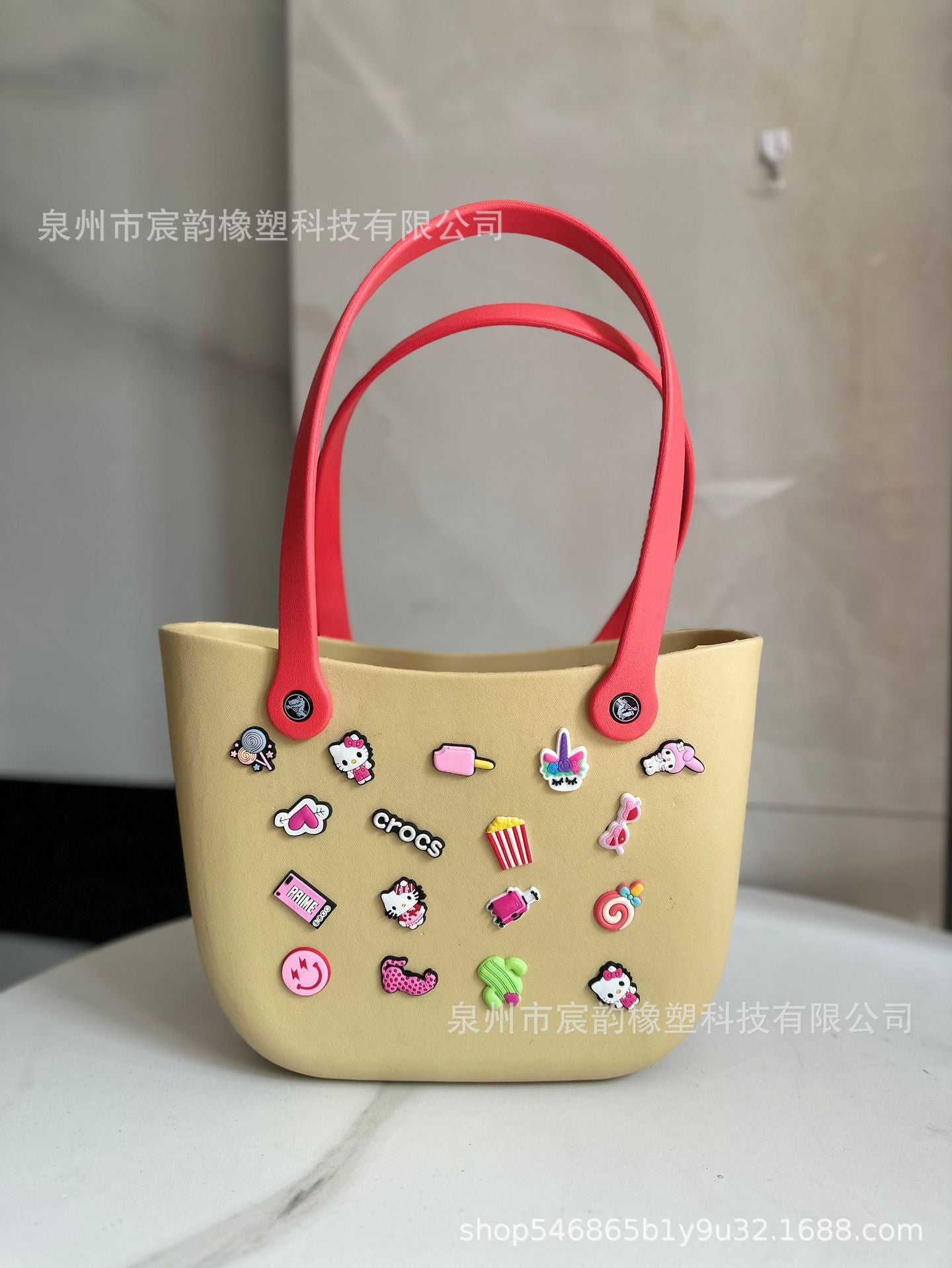 Hot Selling Beach Storage Bag Multi-Color Hole Basket Eva Bag Portable Basket Rubber