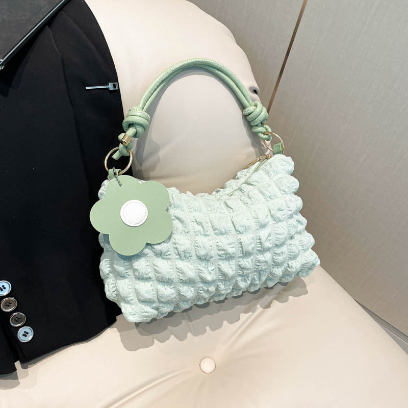 Underarm Bag Female Summer New Fashion Bubble One-Shoulder Versatile Lady Style Dumpling Bag